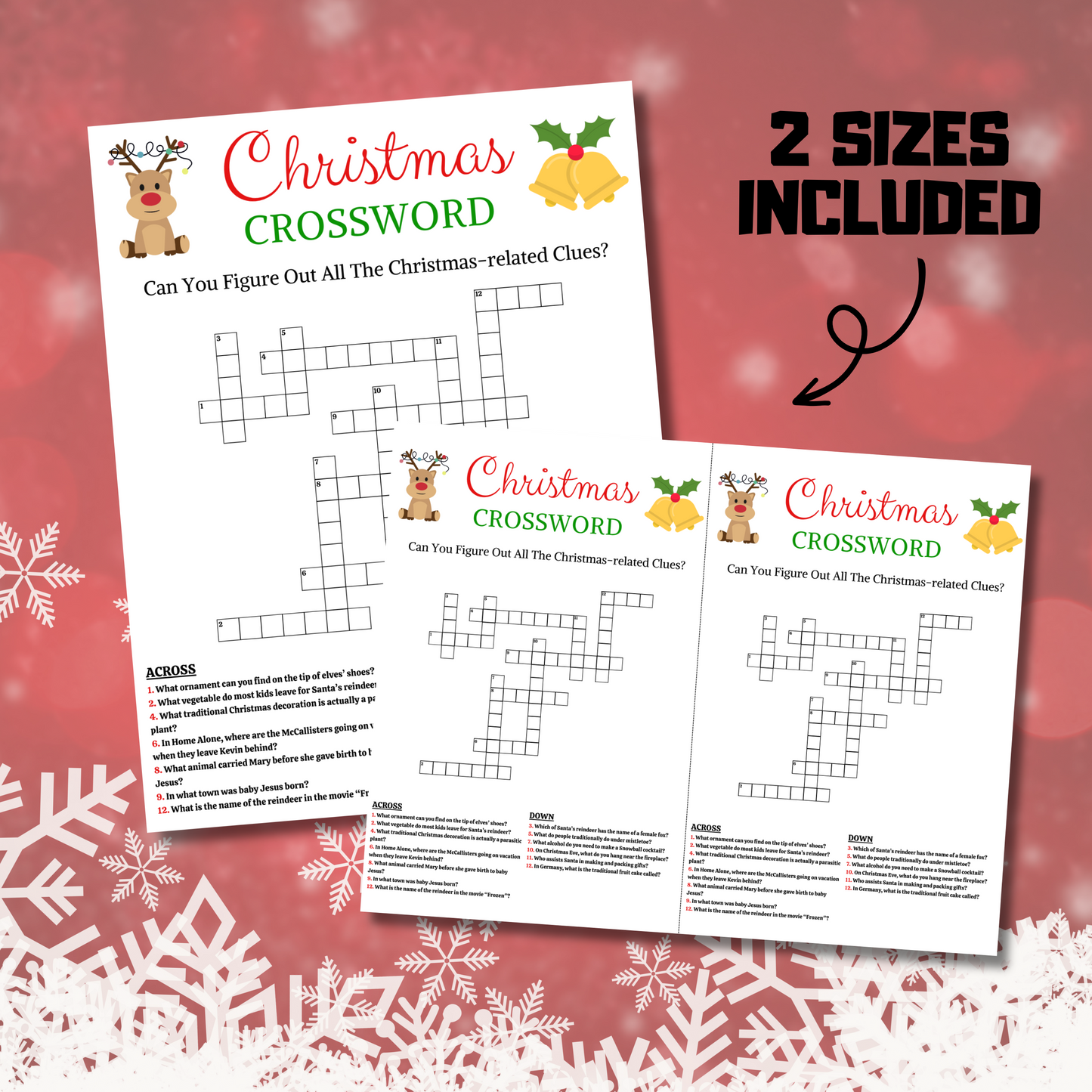 Christmas Crossword Game | Printable Christmas Word Puzzle