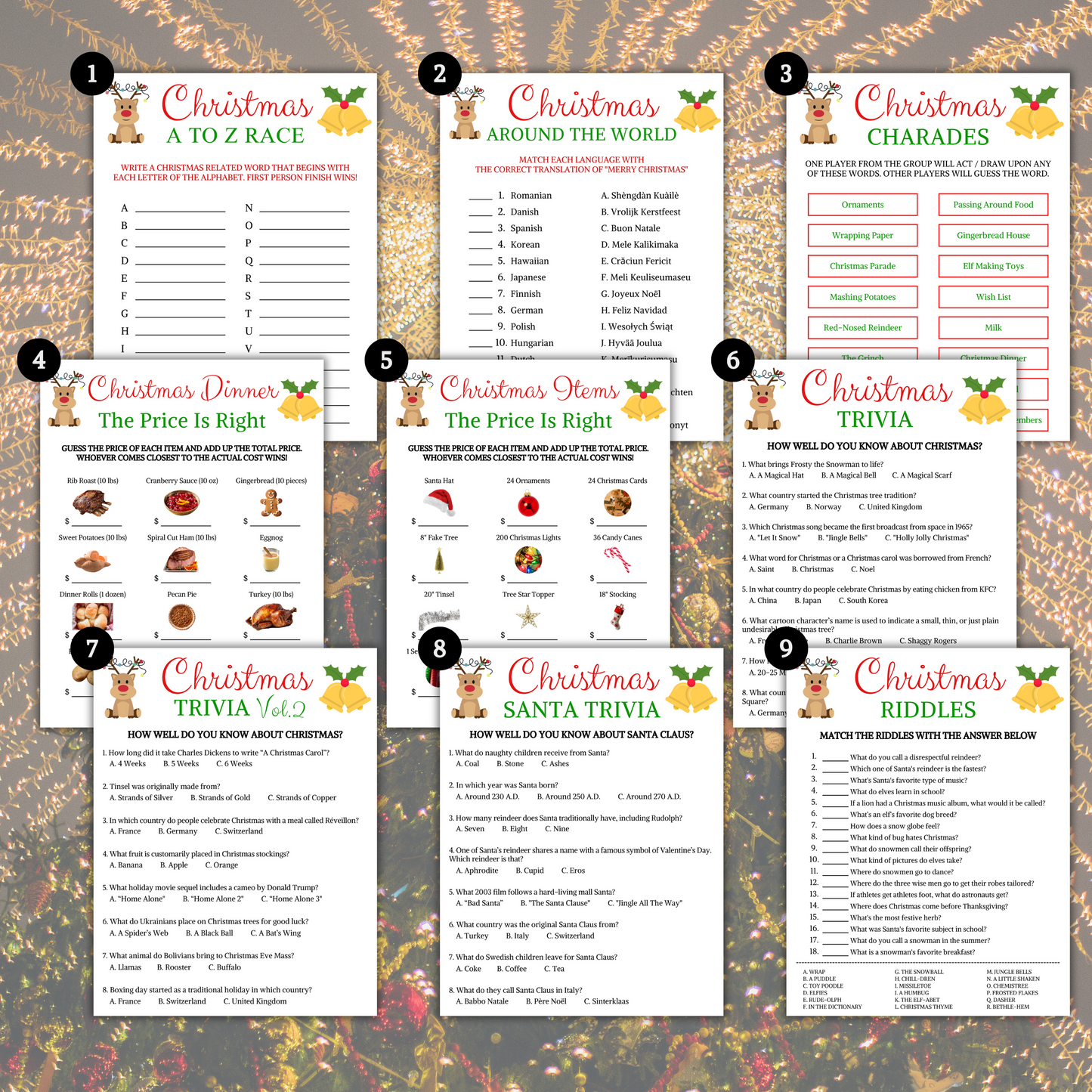 Christmas Games Bundle | 30 Party Games MEGA Bundle