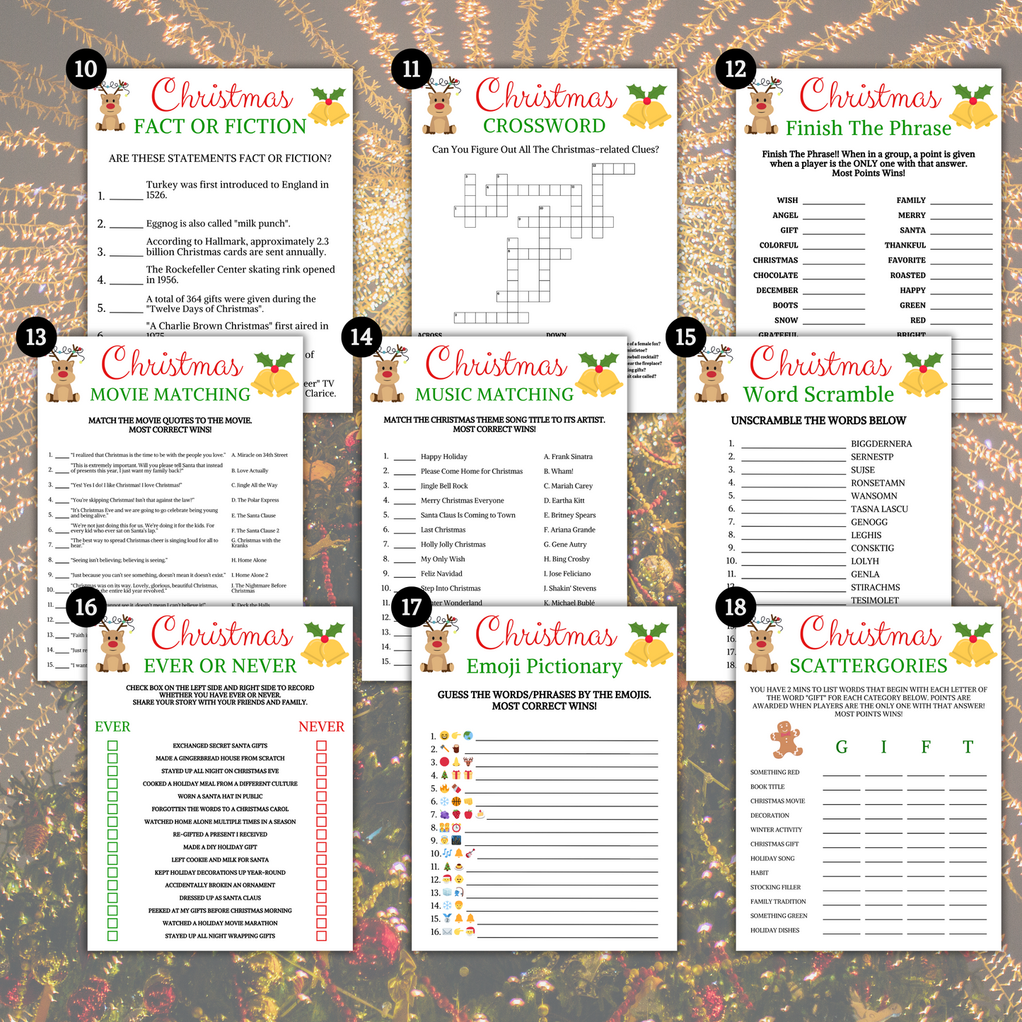 Christmas Games Bundle | 30 Party Games MEGA Bundle