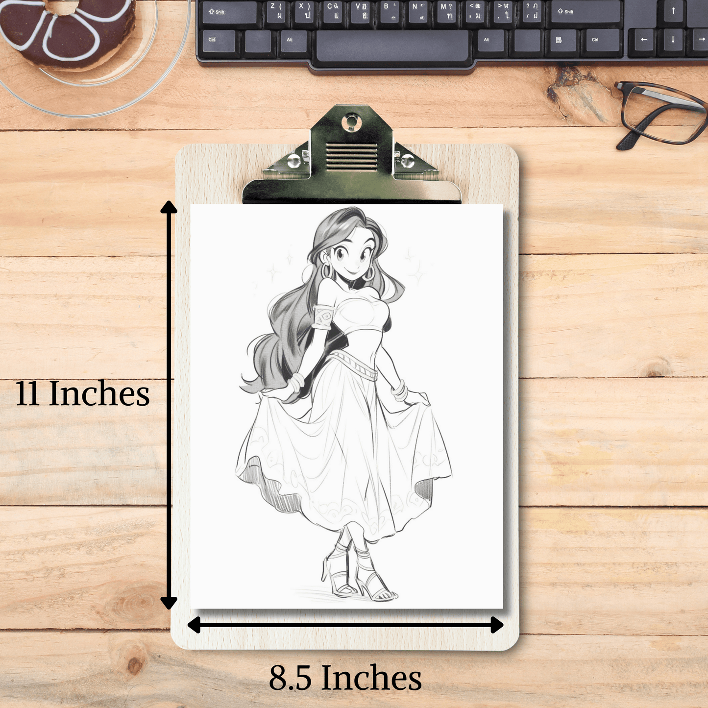 Diwali Coloring Book 1: Diwali Print Out Size Demo