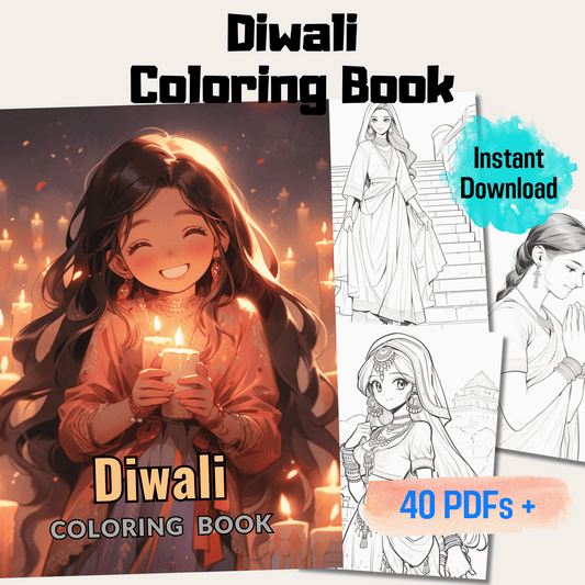 Diwali Coloring Book 1: Diwali