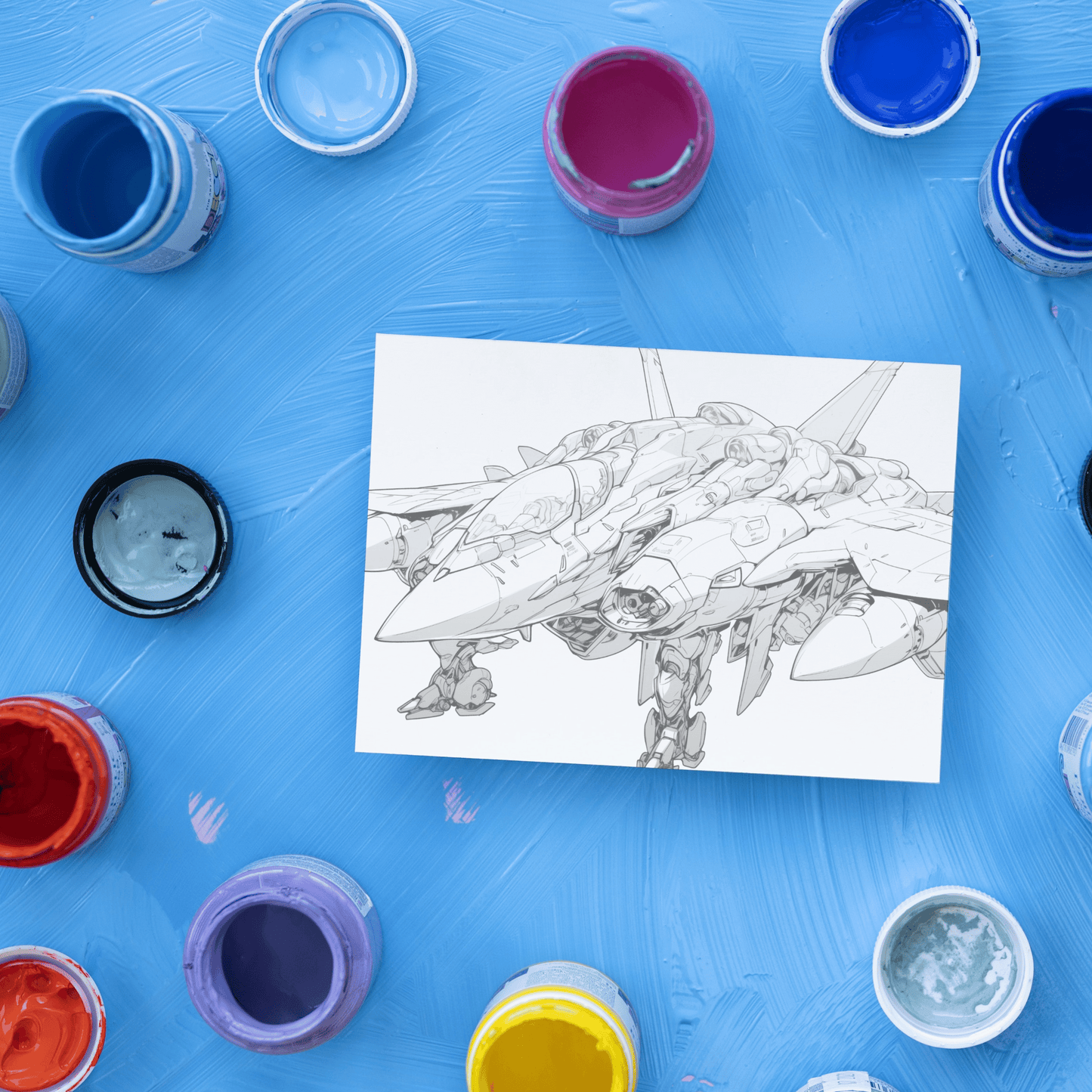 Future Fighter Aircraft Coloring Book, Boost Creativity and Learn