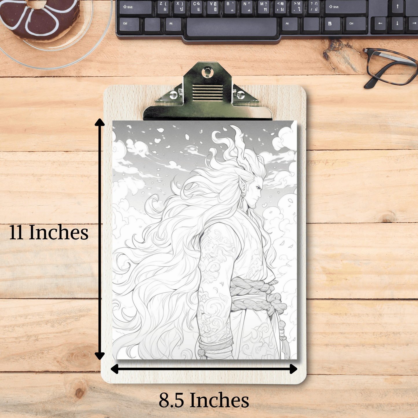 Greek God Aeolus Coloring Book 1: Aeolus Print Out Size Demo