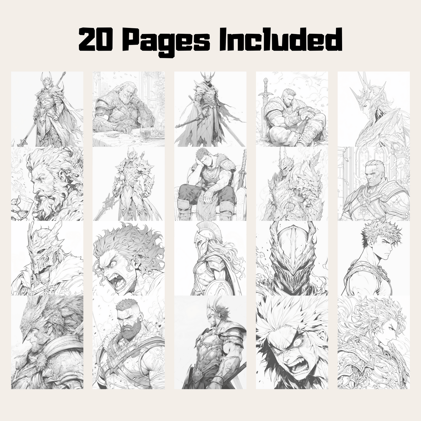 Greek God Ares Coloring Book 1: Ares 20 Pages Included