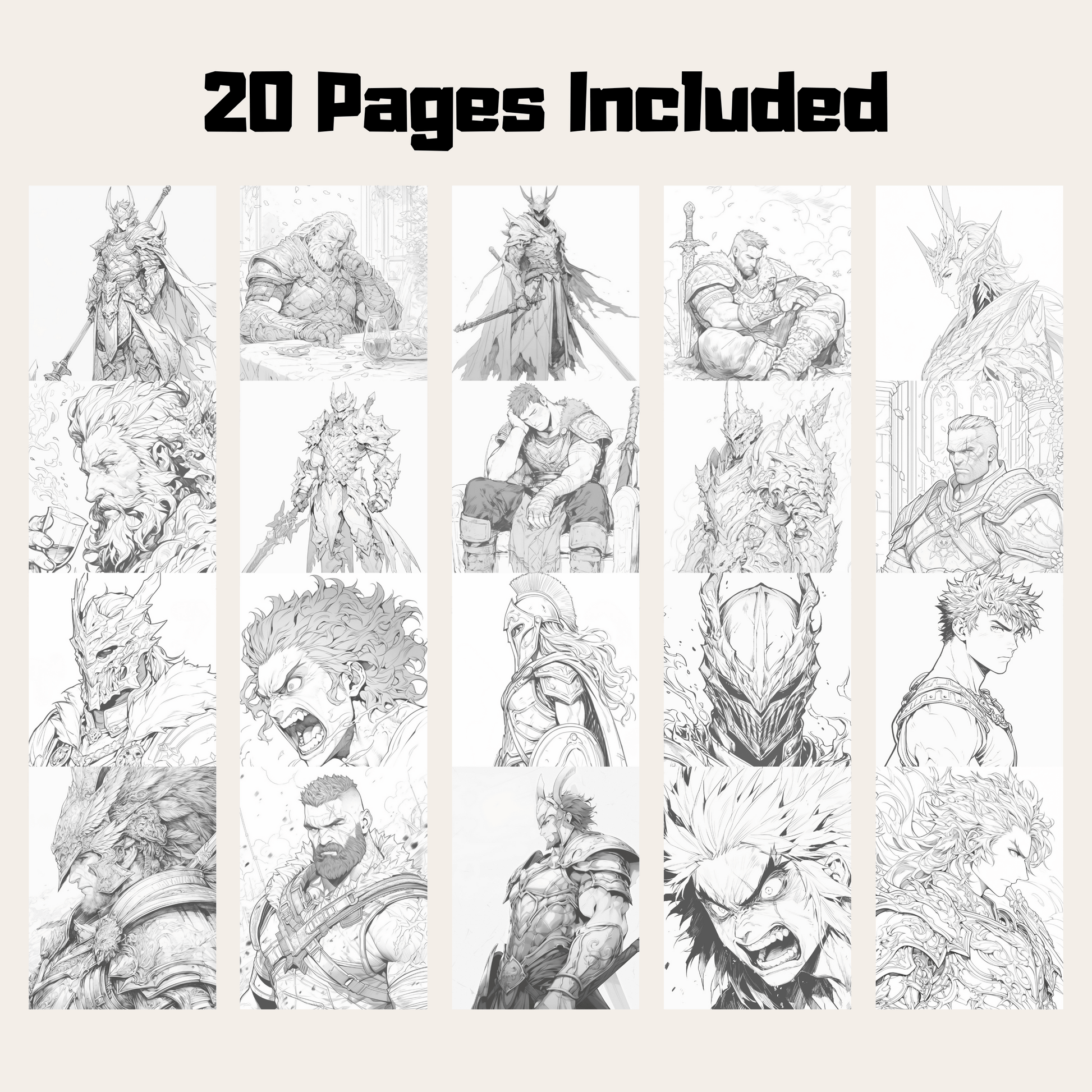 Greek God Ares Coloring Book 1: Ares 20 Pages Included