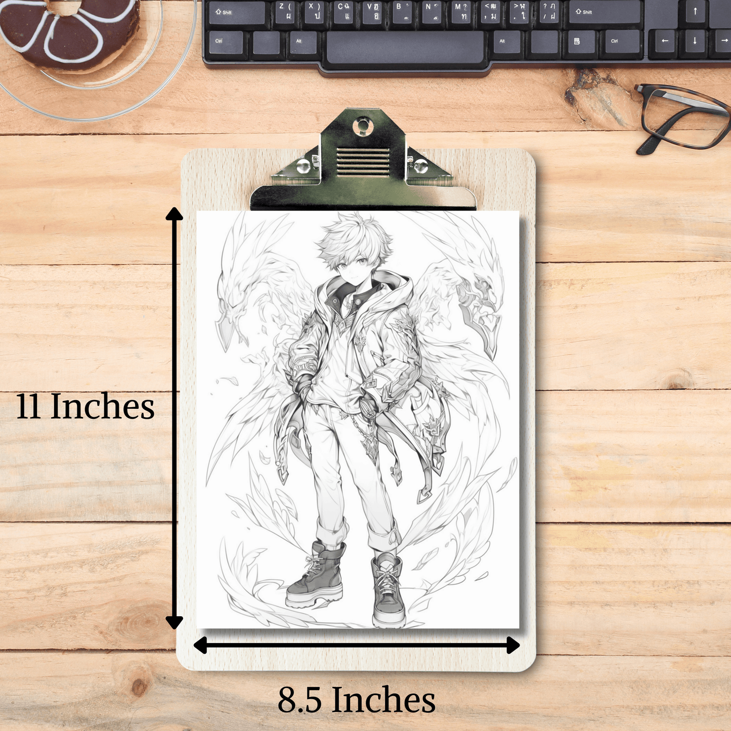 Greek God Eros Coloring Book 1: Eros Print Out Size Demo