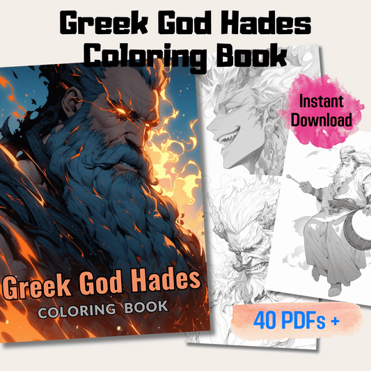Greek God Hades Coloring Book 1: Hades