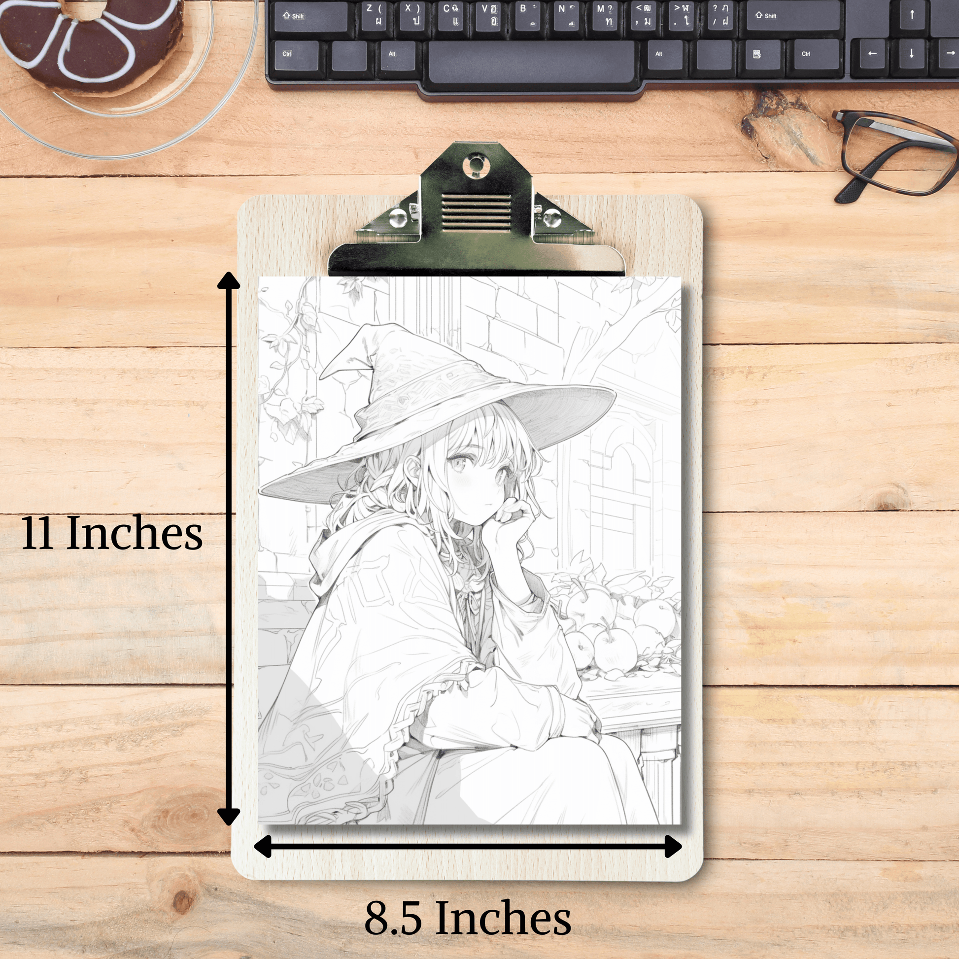 Halloween Coloring Book 2: Halloween Print Out Size Demo