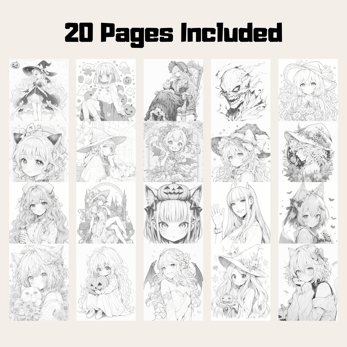 Halloween Coloring Book 2: Halloween 20 Pages Included