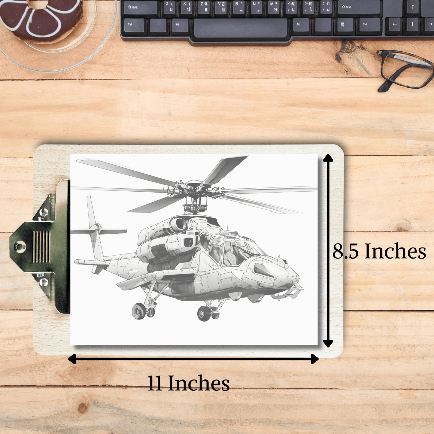 Helicopter Coloring Book, Chopper Coloring 20 Pages Printable
