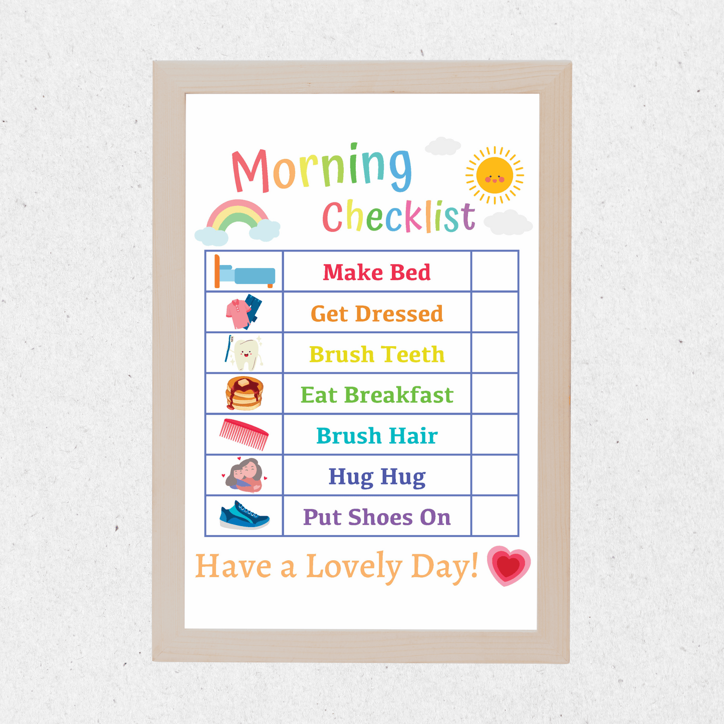 Kids Daily Checklist Bundle 1: Print Out Demo