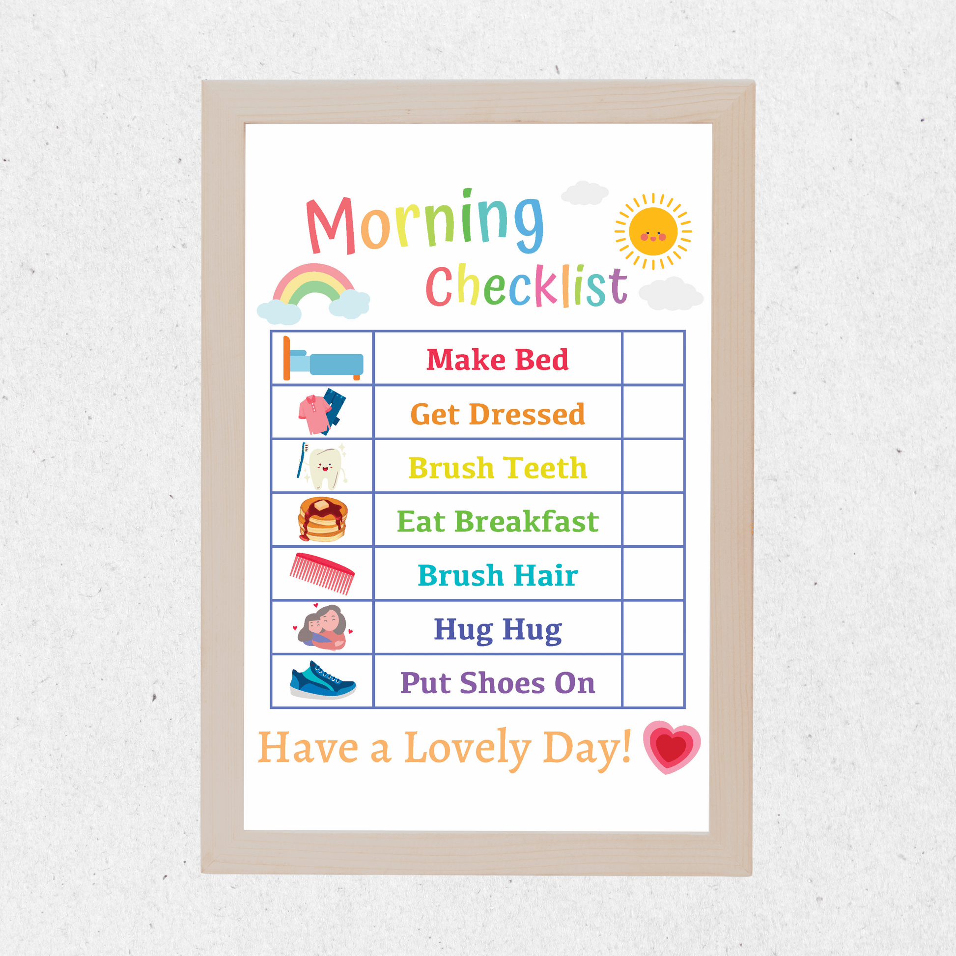 Kids Daily Checklist Bundle 1: Print Out Demo