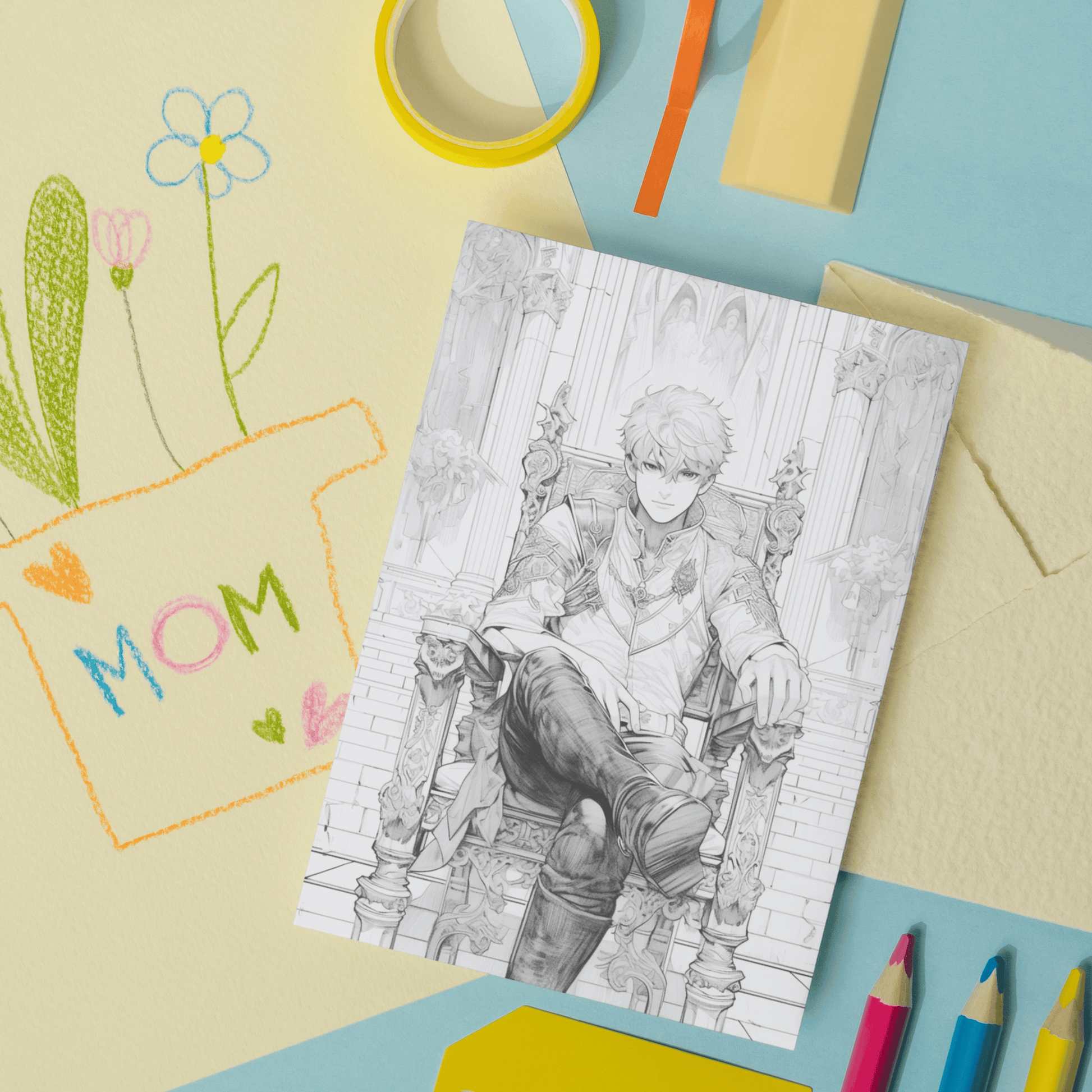 King Arthur Coloring Book 1: King Arthur Print Out Demo