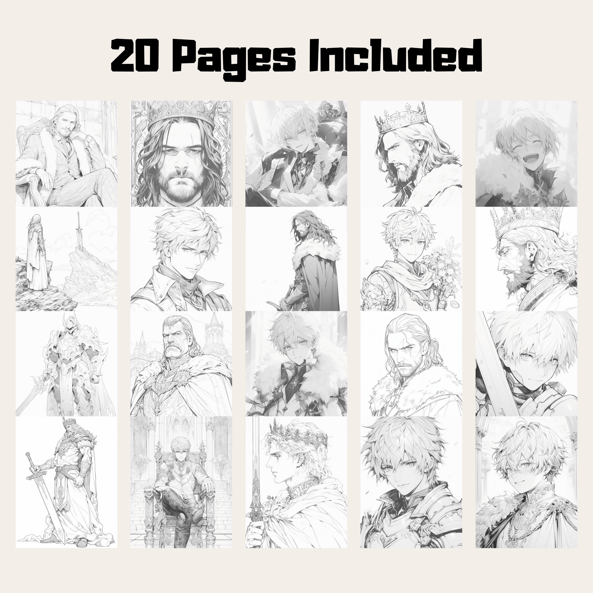 King Arthur Coloring Book 1: King Arthur 20 Pages Included