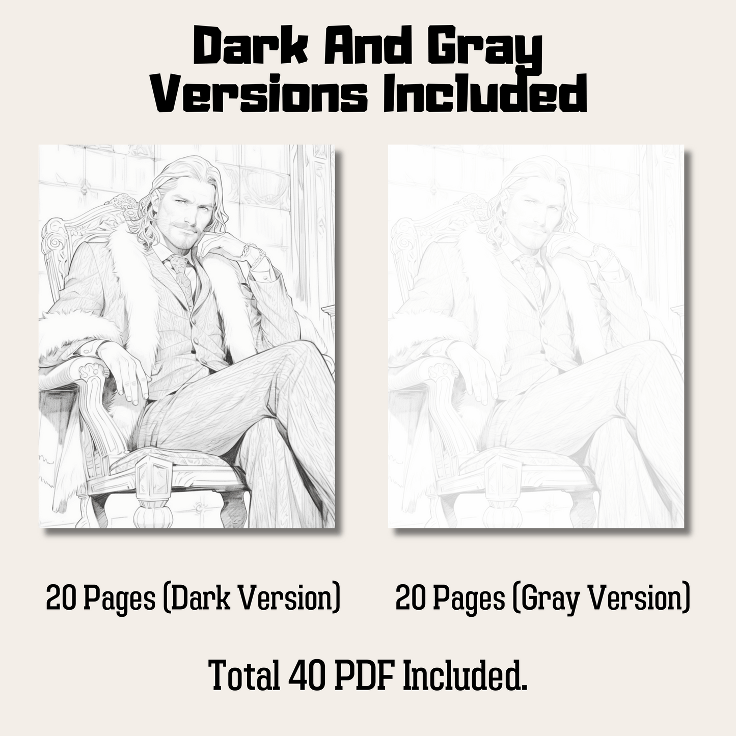 King Arthur Coloring Book 1: King Arthur Dark And Gray Versions Demo