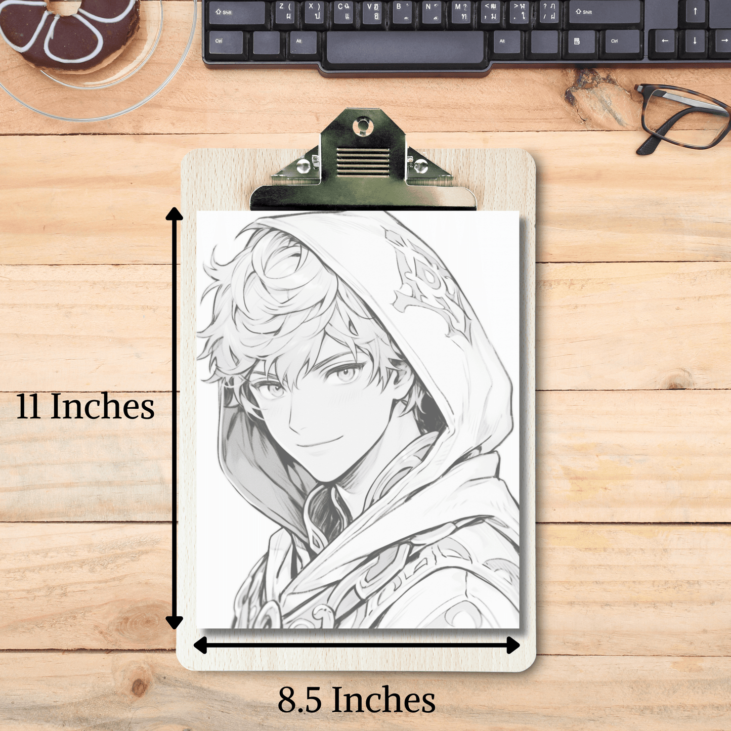 Merlin Coloring Book 2: Merlin Print Out Size Demo