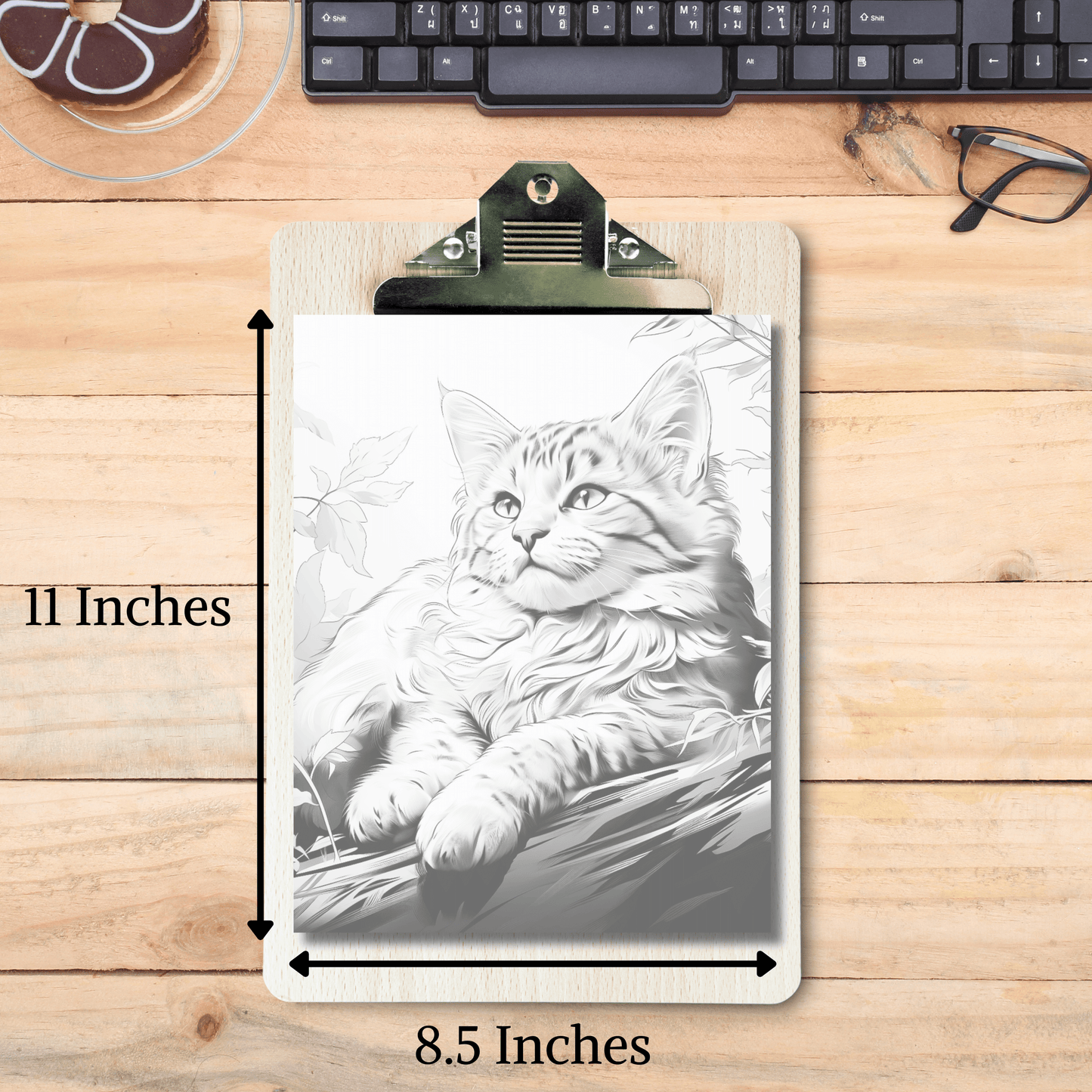 Realistic American Wirehair Coloring Book, 20 American Wirehair Grayscale Coloring Pages