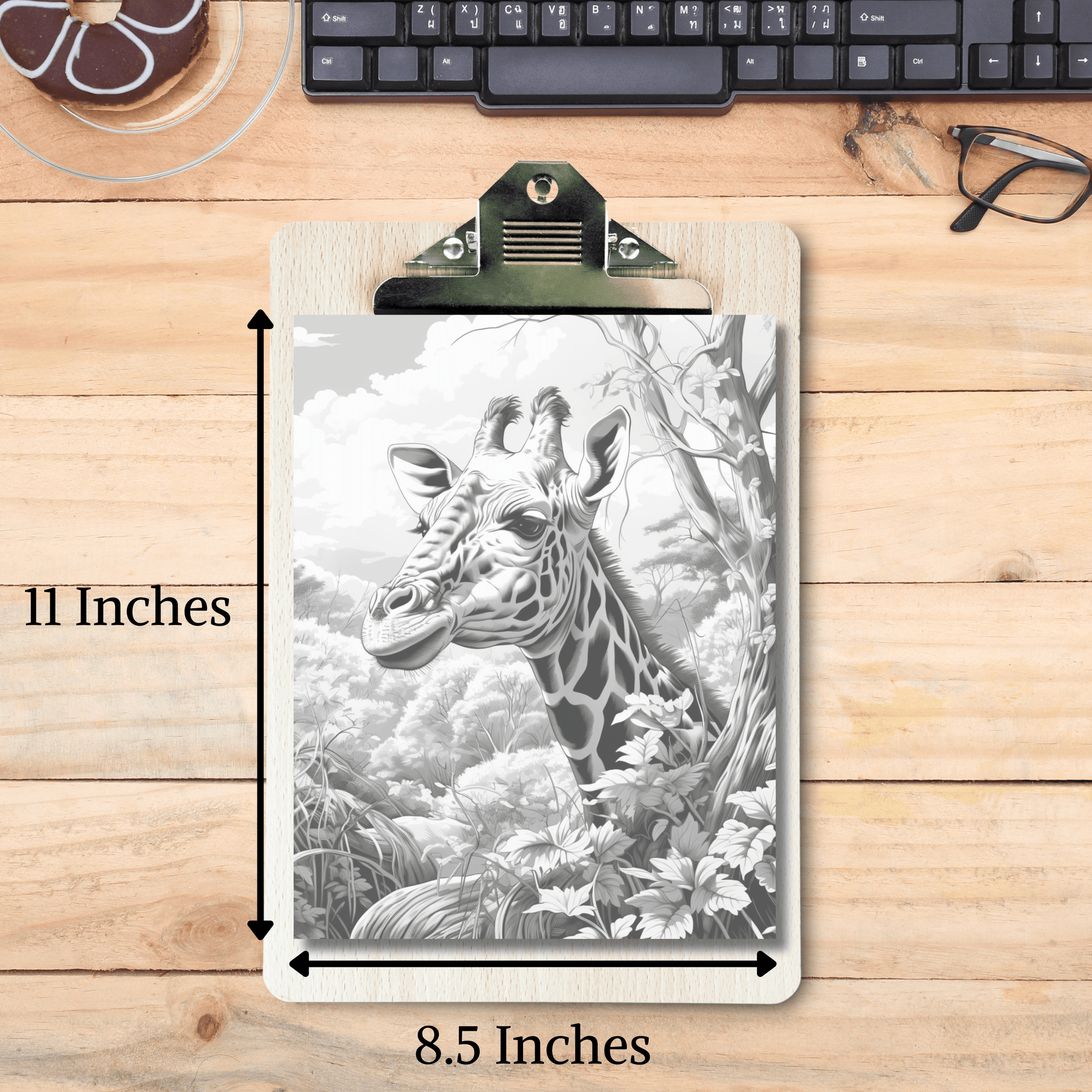 Realistic Animals Coloring Book Bundle 2: Animal Print Out Size Demo