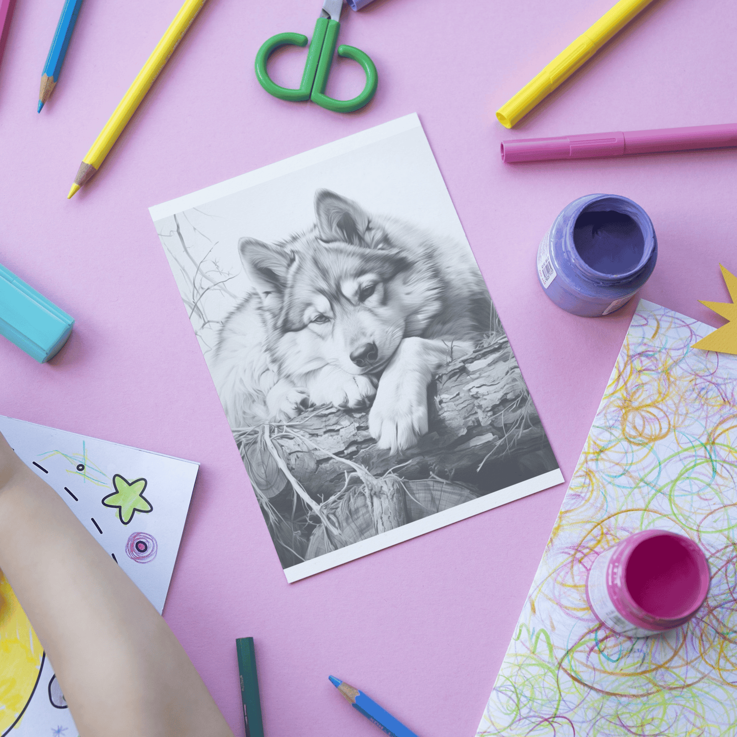 Realistic Dog Coloring Book 1: Dog Print Out Demo