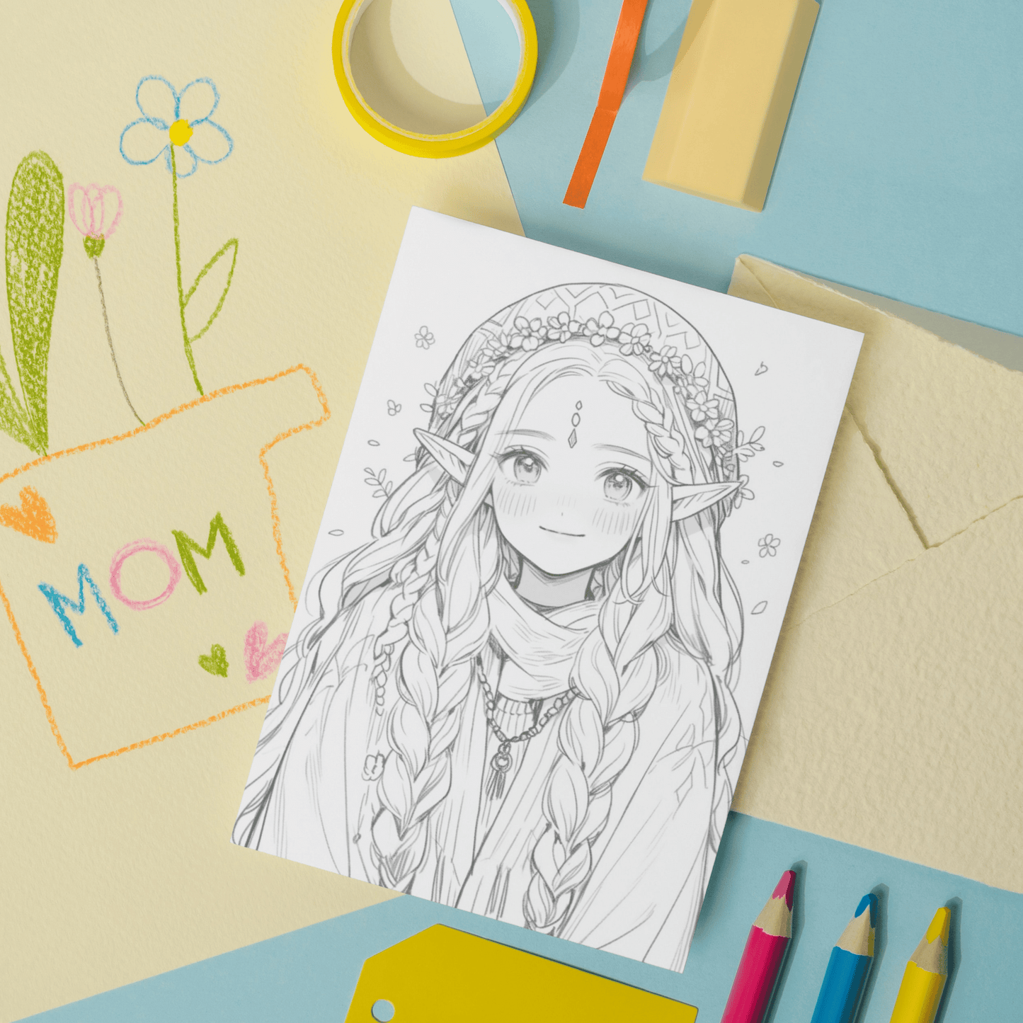 Realistic Elf Coloring Book 1: Elf Print Out Demo