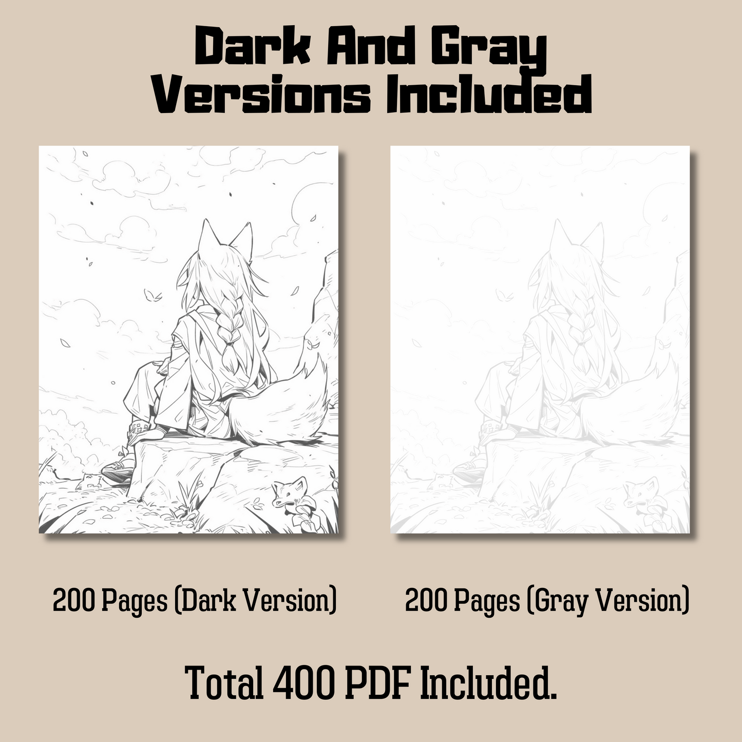 Realistic Legendary Creature Coloring Book Bundle 2: Legendary Creature Dark And Gray Versions Demo