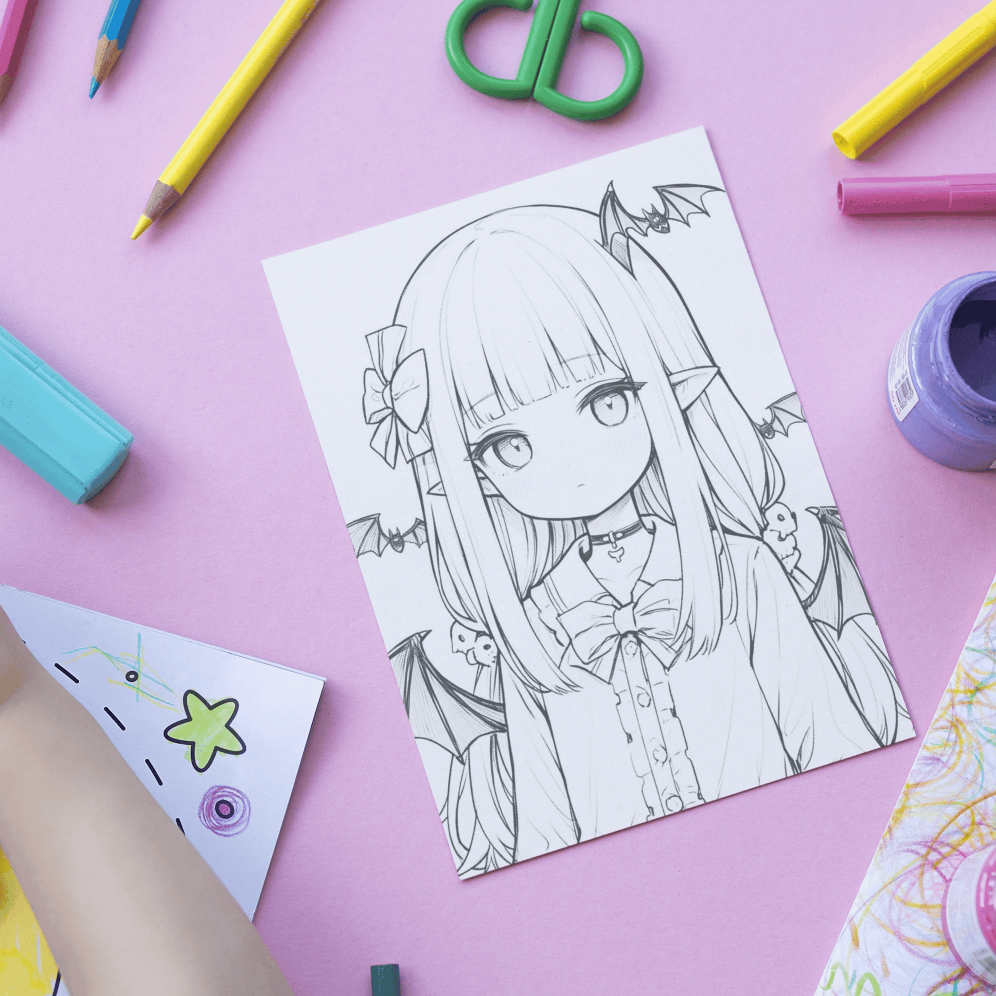 Realistic Vampire Coloring Book 1: Vampire Print Out Demo