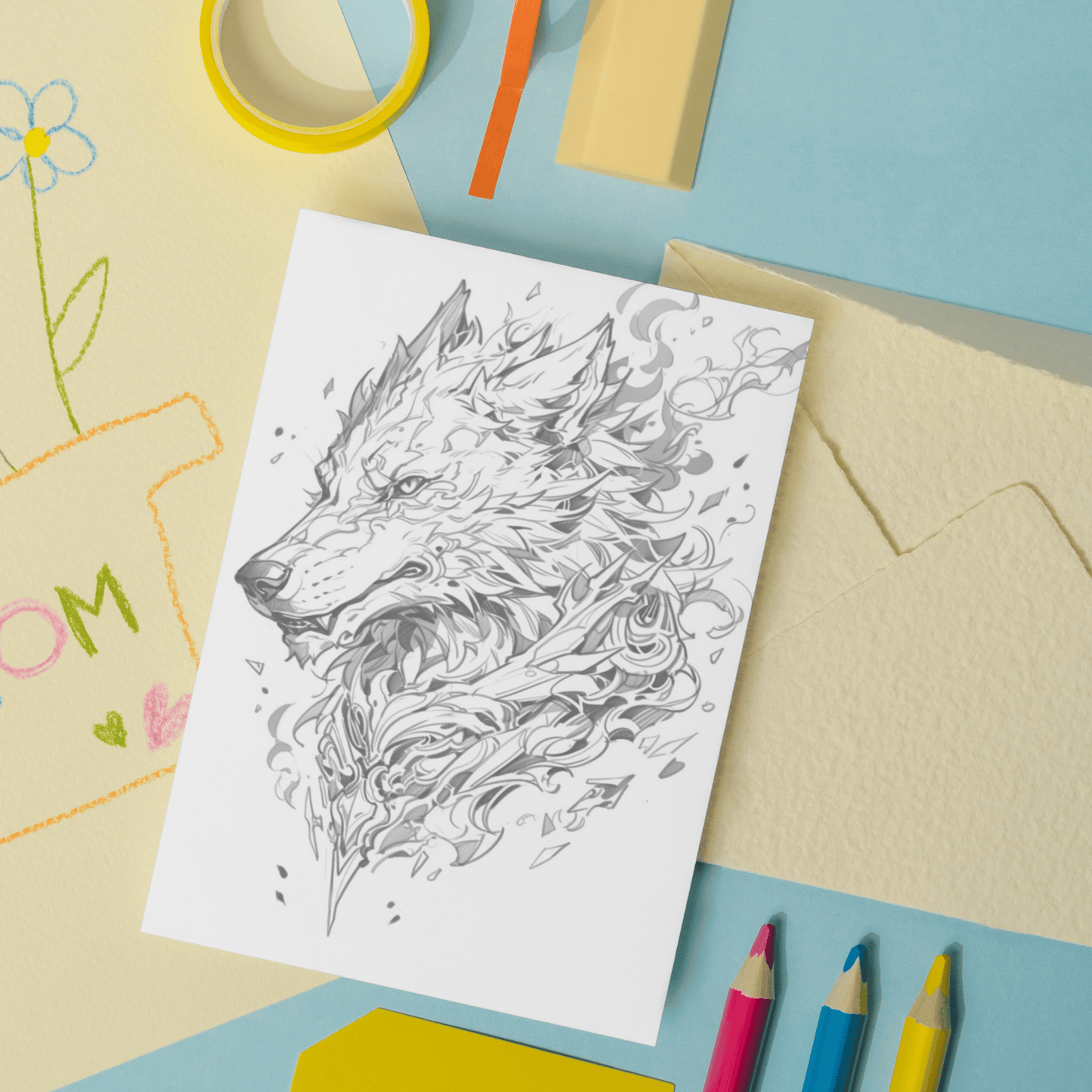 Realistic Werewolf Coloring Book 1: Werewolf Print Out Demo