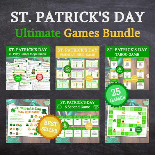 St. Patrick's Day Ultimate Games Bundle | 25 Best Seller Party Games Bundle