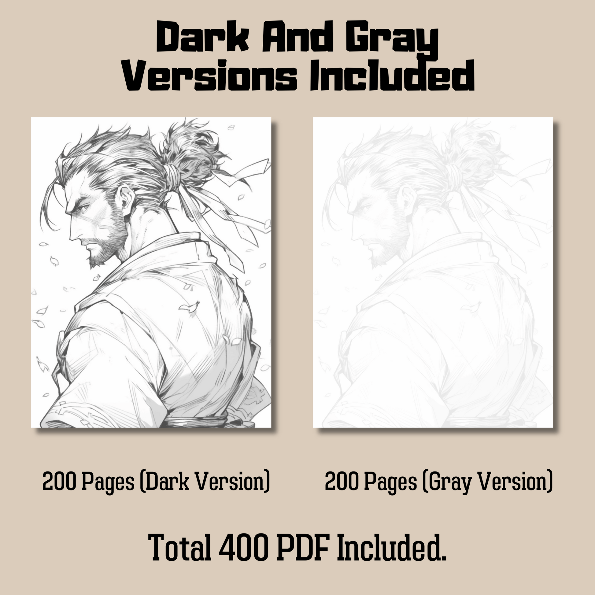 Story Characters Coloring Book Bundle 1: Story Character Dark And Gray Versions Demo