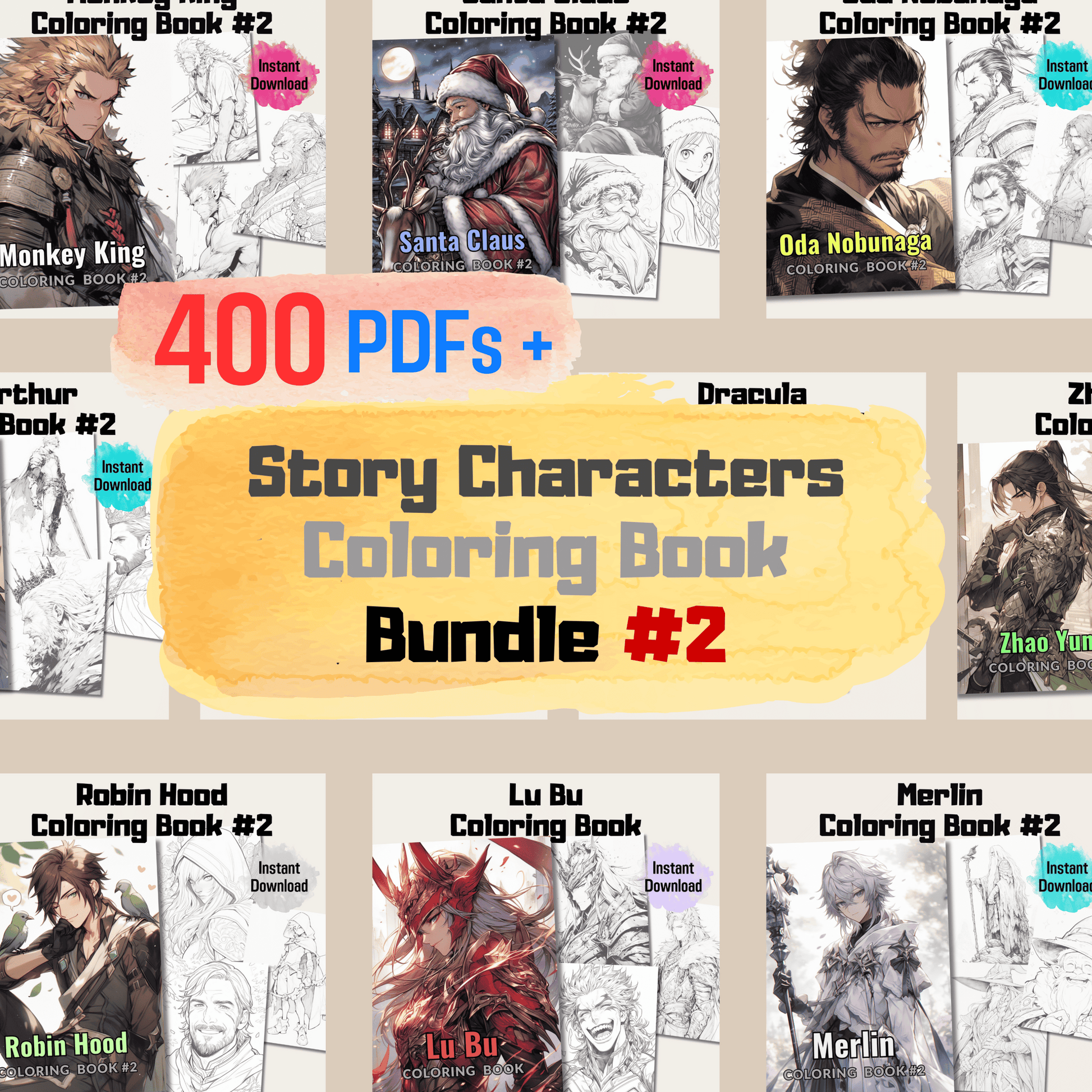 Story Characters Coloring Book 2: Story Characters