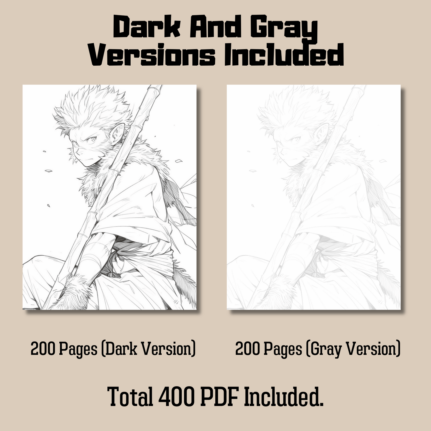 Story Characters Coloring Book 2: Story Character Dark And Gray Versions Demo