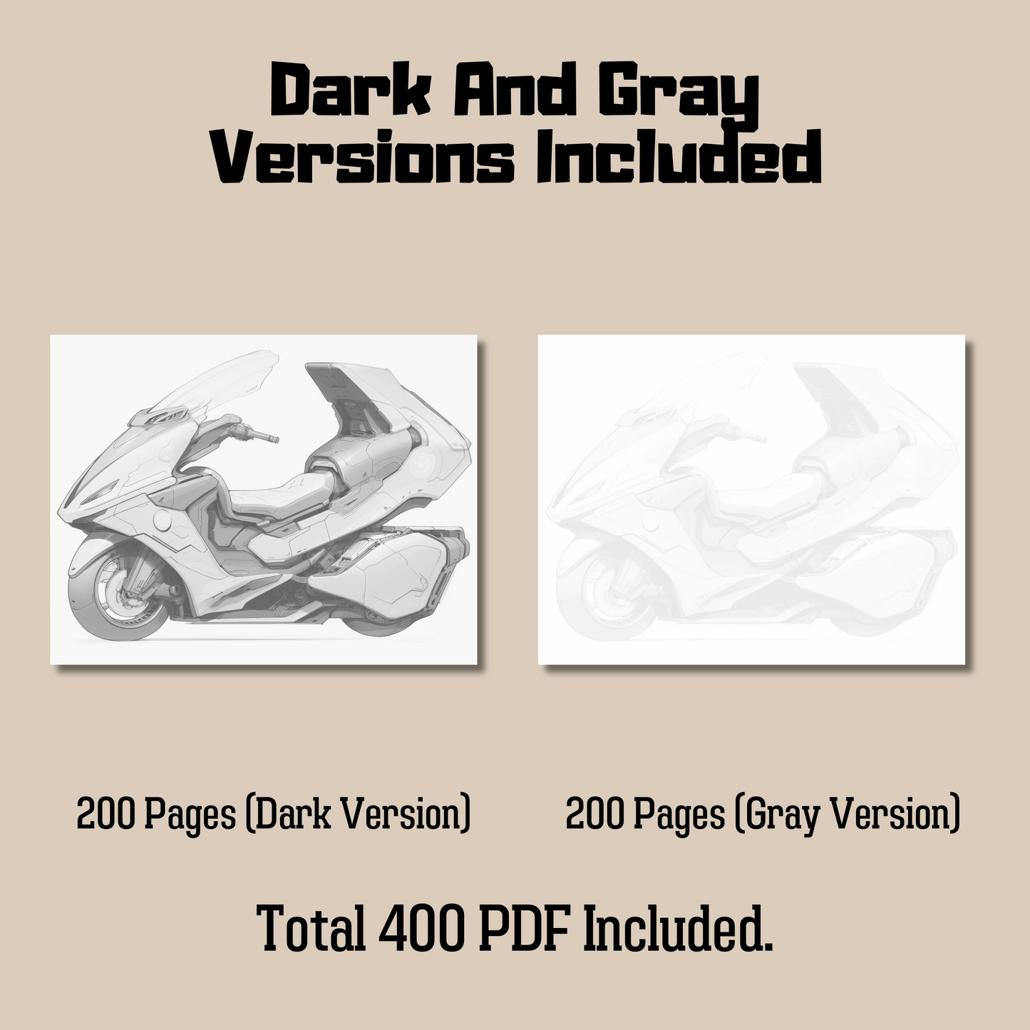 Epic Transport Coloring Book Bundle, 400 Pages High Quality Illustrations PDF