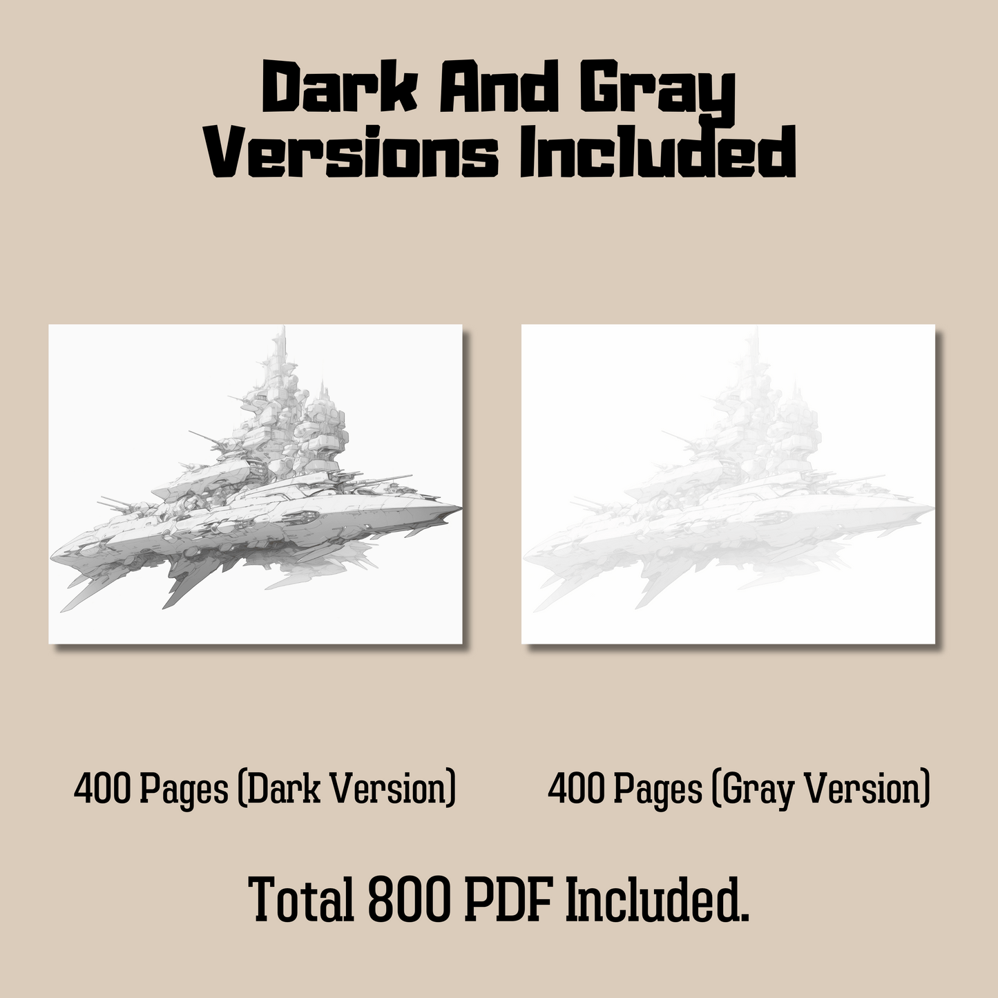 Ultimate Transport Coloring Book Mega Bundle, 800 Pages Detailed Illustrations + 20 Cover