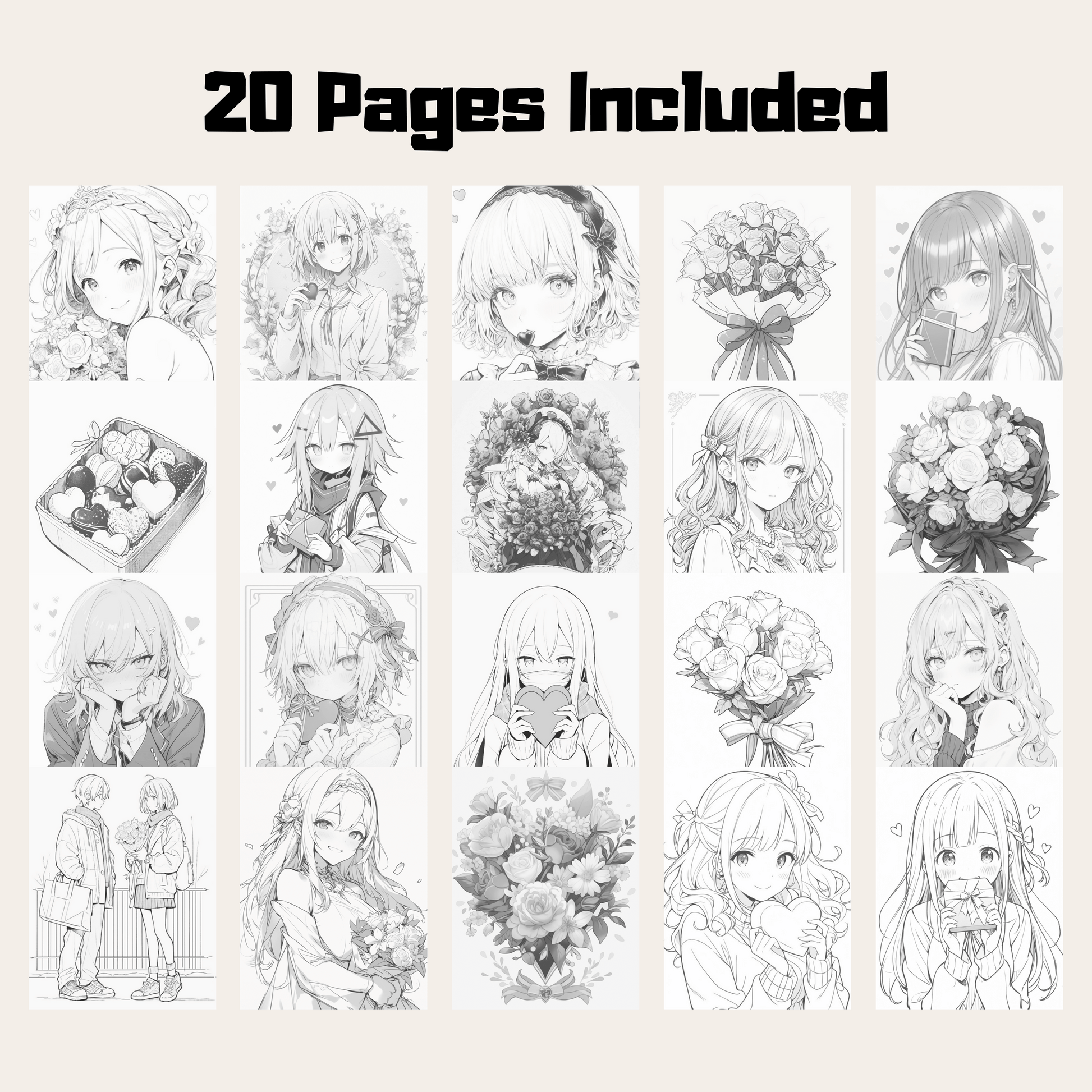 Valentine's Day Coloring Book 2: Valentine's Day 20 Pages Included