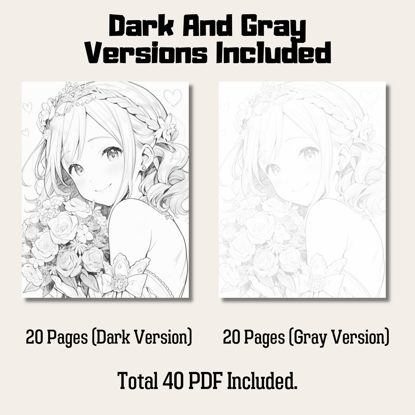 Valentine's Day Coloring Book 2: Valentine's Day Dark And Gray Versions Demo