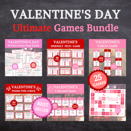 Valentine's Day Ultimate Games Bundle | 25 Best Seller Party Games Bundle