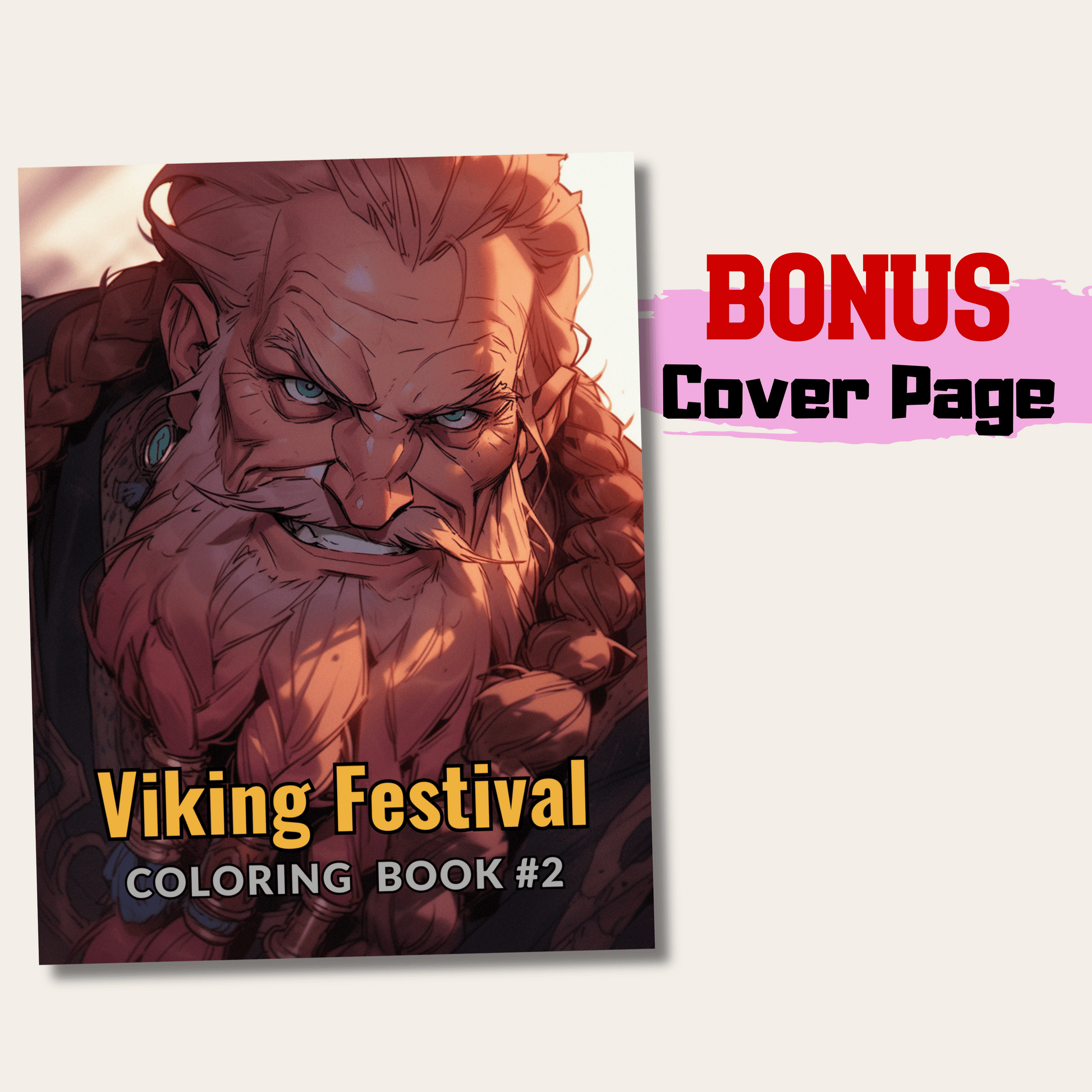 Viking Festival Coloring Book 2: Viking Festival Cover Page