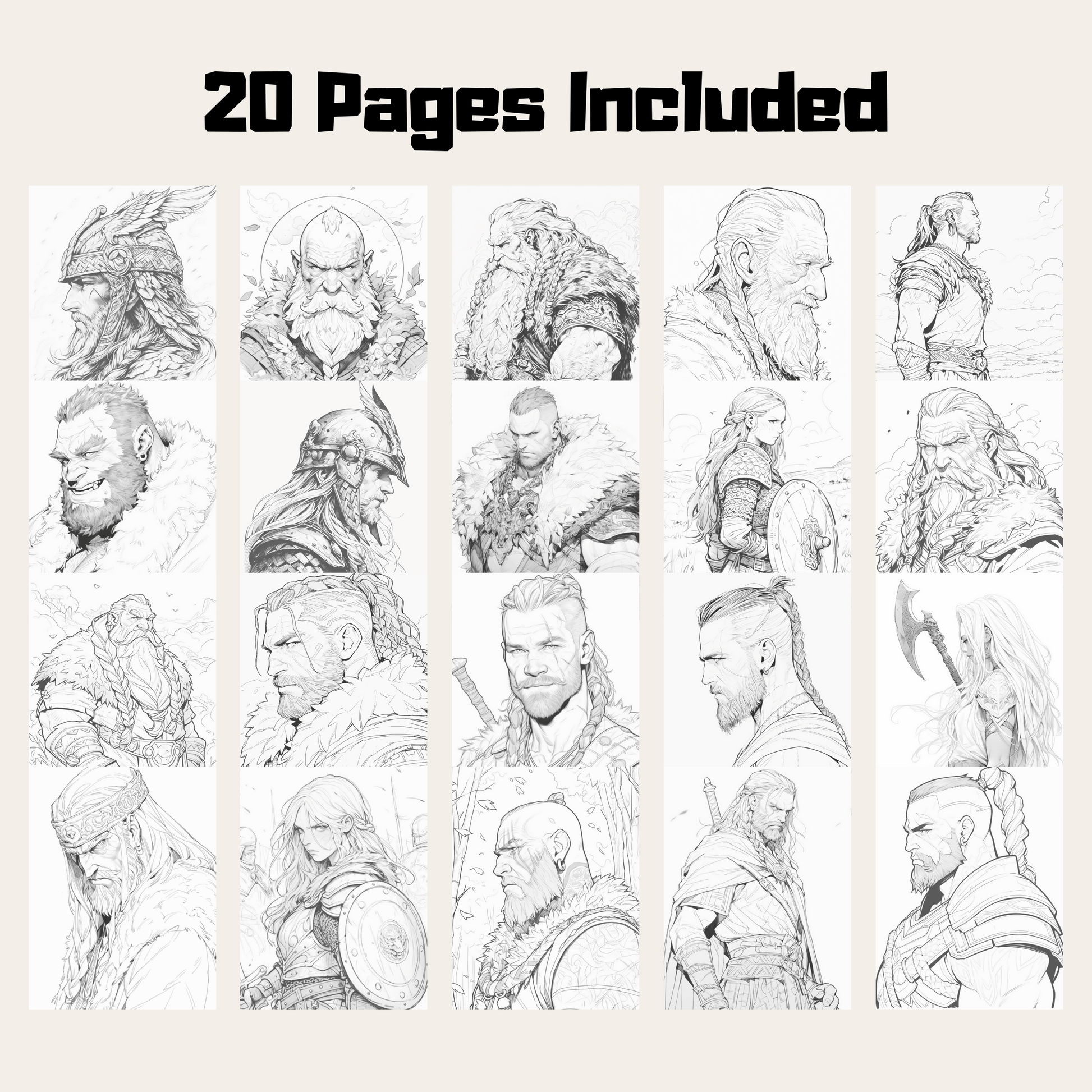 Viking Festival Coloring Book 2: Viking Festival 20 Pages Included