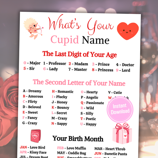 What's Your Cupid Name Game | Valentines Day Eros Name Generator