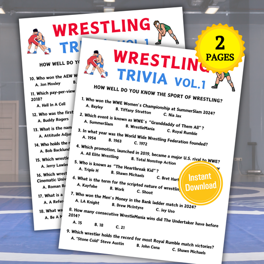 Wrestling Trivia Game Vol.1 | Wrestling Knowledge Quiz Game