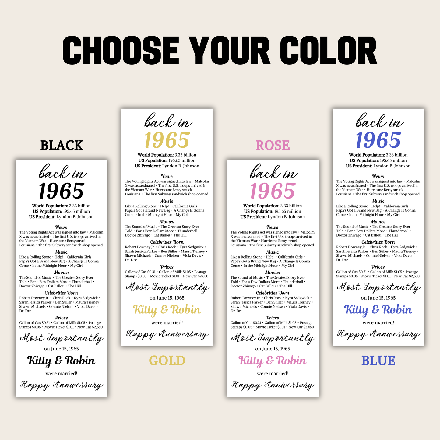 60th Anniversary Table Cards | Editable 60th Anniversary Place Cards