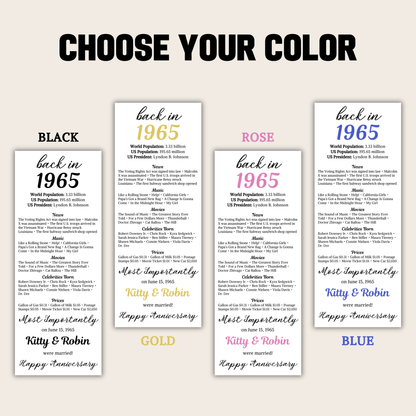 60th Anniversary Table Cards | Editable 60th Anniversary Place Cards