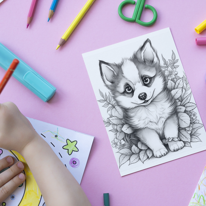Adorable Baby Animal Coloring Book Bundle 1: Baby Animal Print Out Demo