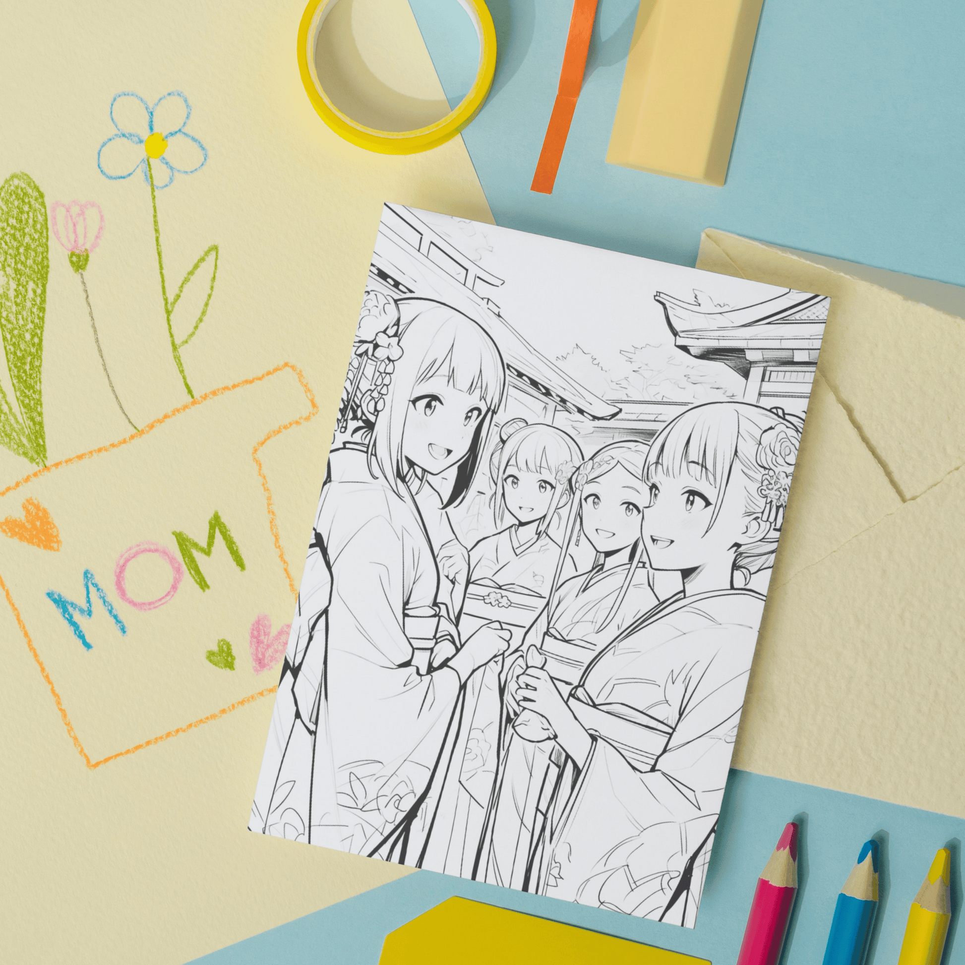 Atami Fireworks Festival Coloring Book 1: Atami Fireworks Festival Print Out Demo