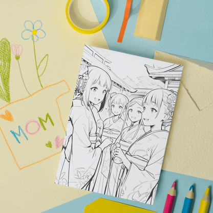 Atami Fireworks Festival Coloring Book 1: Atami Fireworks Festival Print Out Demo