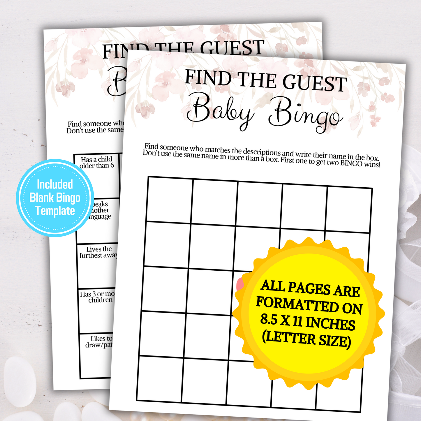 Baby Shower 30 Party Games | BEST PRICE Baby Shower Game Bundle