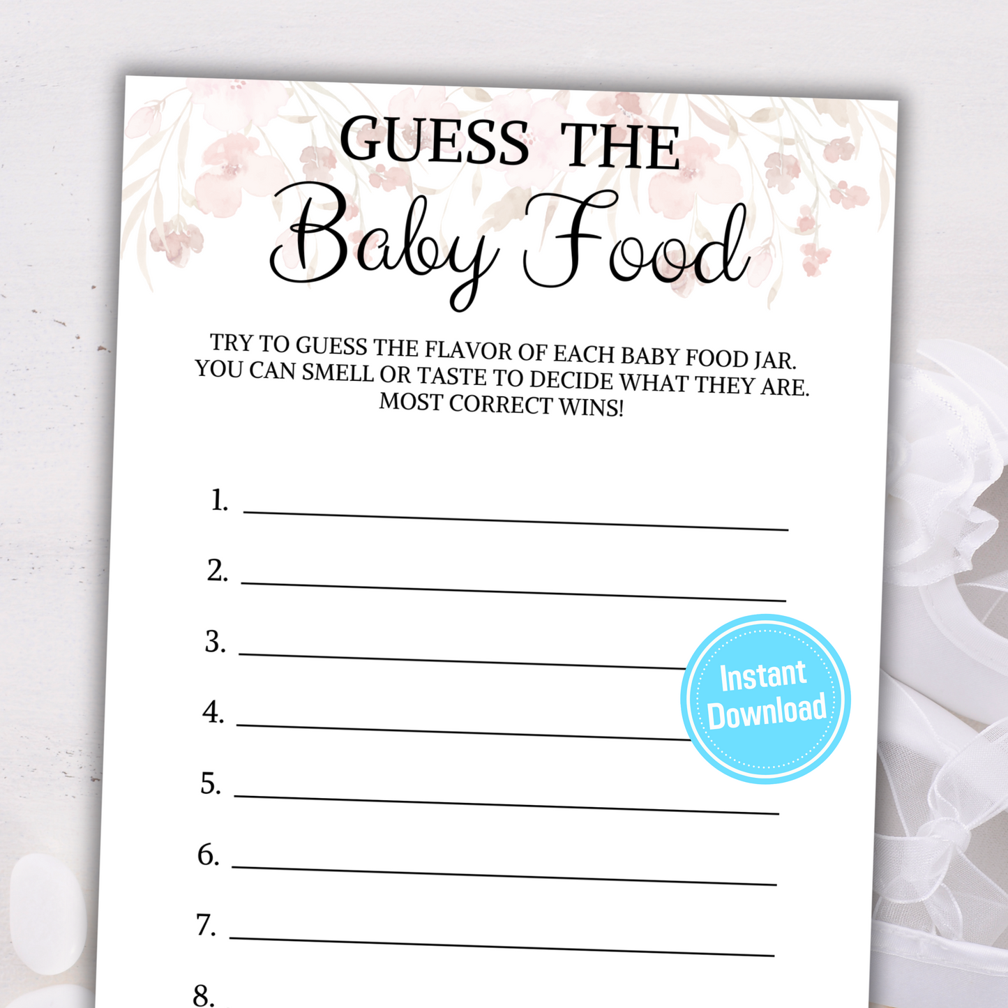 Baby Shower Guess The Baby Food Game | Name That Baby Food Game