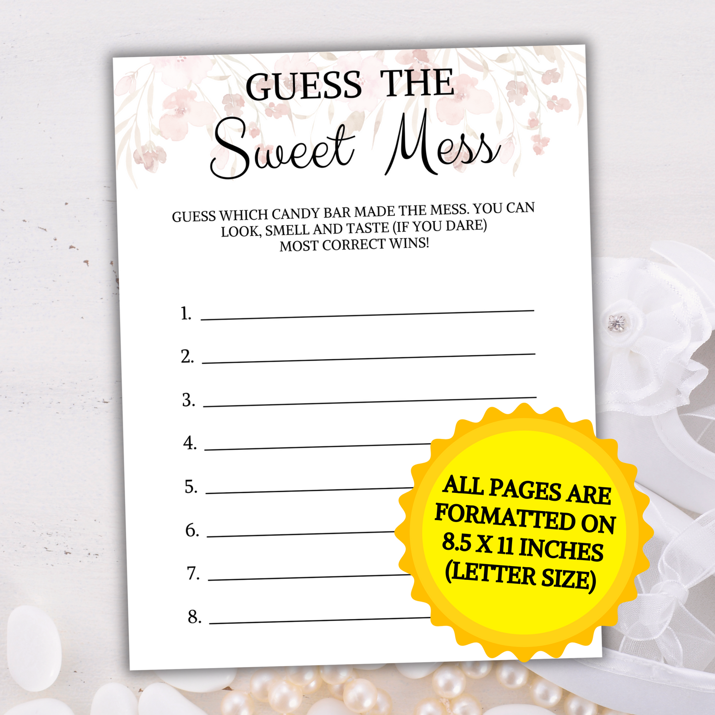 Baby Shower Guess The Sweet Mess Game | Guess Candy Bar Game Printable – Funny Print For You baby-shower-guess-the-sweet-mess-game-guess-candy-bar-game-printable-funny-print-for-you