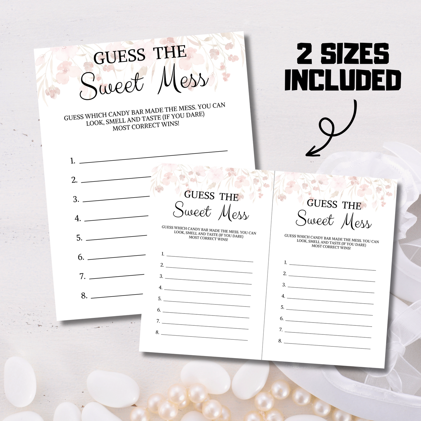 Guess the sweet mess free template clearance