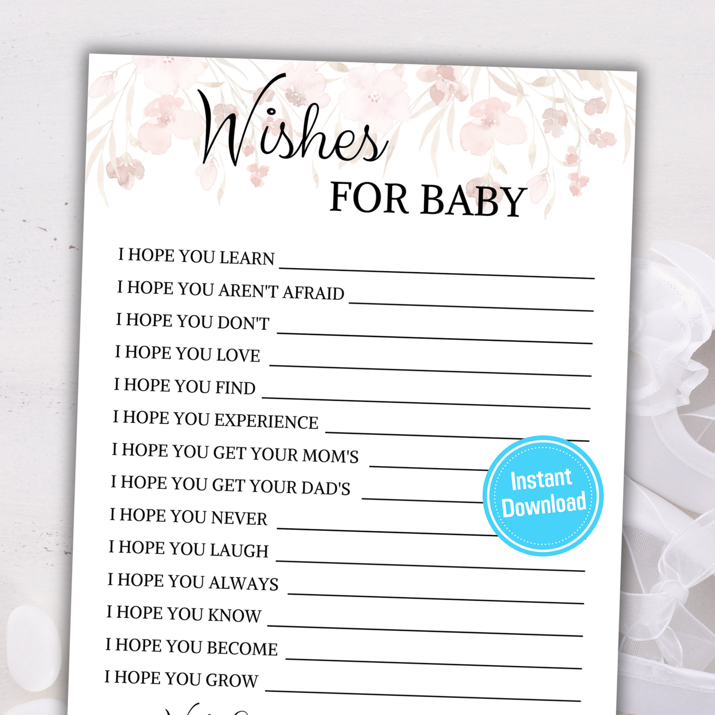 Baby Shower Wishes For Baby | Well Wishes Baby Card